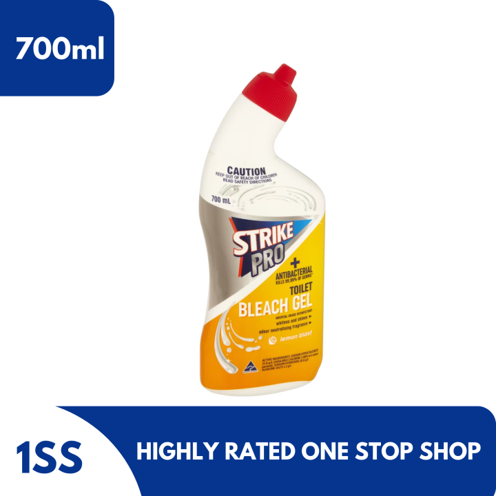 Strike Pro Antibacterial Toilet Bleach Gel, 700ml Lazada PH