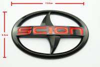 โลโก้ SCION ขนาด 12.0X8.0 cm สีดำเงาตัวอักษรแดงติดตั้งด้วยเทปกาวด้านหลังกรุณาวัดเทียบขนาดจากของเดิม