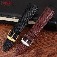 （A New Well Sell ） lizard pattern genuine leather watchband 15mm 20mm 21mm watch bracelet for movado seagull strap Simple stylish wristwatches band