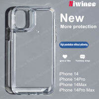 NIWINEE หนากรณีโทรศัพท์โปร่งใสสำหรับ iPhone 11 Pro 12 13 14 Pro Max Plus โทรศัพท์กรณีใสสีดำสีเทาใหม่อินทรีย์แก้วฤดูใบไม้ร่วงหลักฐานรวมทุกอย่างที่เรียบง่ายเกรดสูงผู้ชายและผู้หญิง