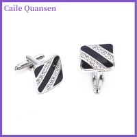 Caile เสื้อผู้ชายใหม่ Cufflinks Wedding cuff ปุ่มสีแดงสีดำฝรั่งเศส cuff Links เครื่องประดับ