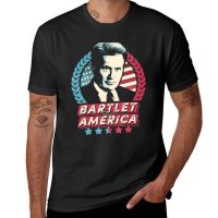 Bartlet For America T-Shirt Short Sleeve Tee Korean Fashion Black T Shirt T Shirts For Men