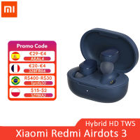 In Stock Xiaomi Redmi AirDots 3 Wireless Earphones Bluetooth 5.2 aptX Adaptive Stereo Bass With Mic Handsfree TWS Earbuds