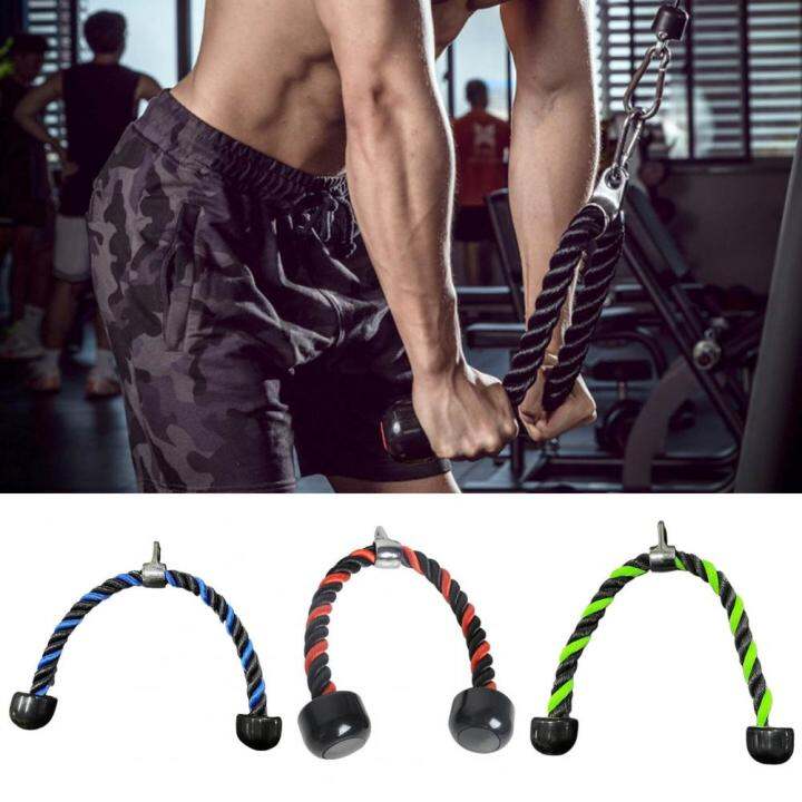 Gym Tricep Rope Pull Down Cable Rope Tricep Cord Pulldown Workout