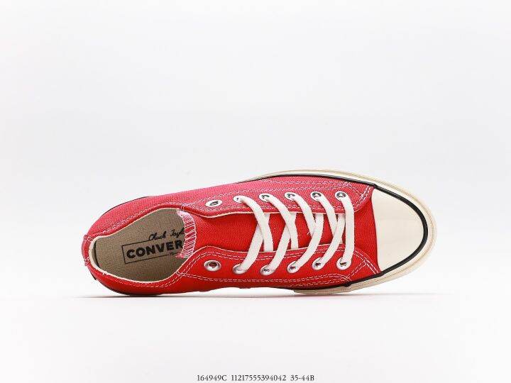 รองเท้าconverse-all-star-ป้ายดำ-สีแดง-รองเท้าผ้าใบผู้ชายและผู้หญิง-รองเท้าลำลอง-รองเท้าแฟชั่น