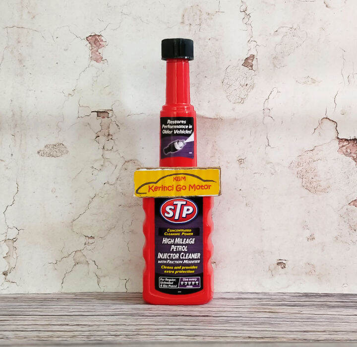 STP HIGH MILEAGE PETROL INJECTOR CLEANER STP INJECTOR CLEANER BENSIN 200ML Lazada Indonesia