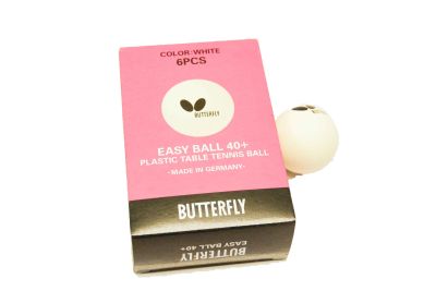 ลูกปิงปอง BTF  Easy ball ขาว 40มม. กล่อง6ลูก