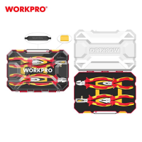 WORKPRO ชุดคีมปอกสายไฟหุ้มฉนวน 4 ชิ้น WP204703