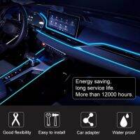 【cw】 LED Strip Lights for Car EL Wire Rope Auto Atmosphere Decorative Lamp Ambient Light Car For Ford Focus 2 1 Fiesta Mondeo 4 3 【hot】