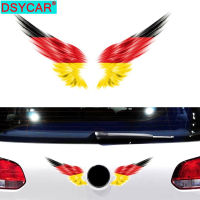 DSYCAR 1เซ็ตปีกรถอัตโนมัติร่างกายสติ๊กเกอร์สะท้อนแสงติดด้วยตนเองด้านรถบรรทุกกราฟิก D Ecals อเมริกันธงอังกฤษเยอรมันธง