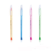 Quantum ปากกาควานตั้ม  ปากกาลูกลื่น สเก็ต พิกซี่ น้ำเงิน 0.7 จำนวน 3 ด้าม / แพ็ค  ด้ามคละสี