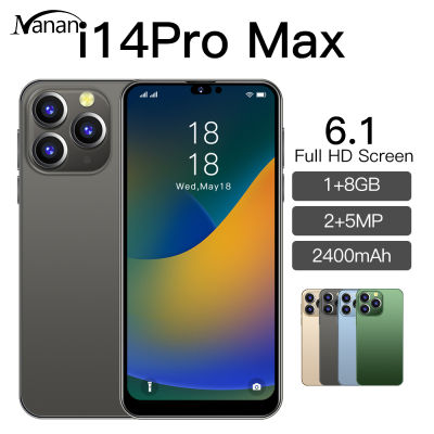 I14promax สมาร์ทโฟน6.1นิ้ว Hd หน้าจอขนาดใหญ่2400Mah แบตเตอรี่โทรศัพท์มือถือ (1+ 8Gb)