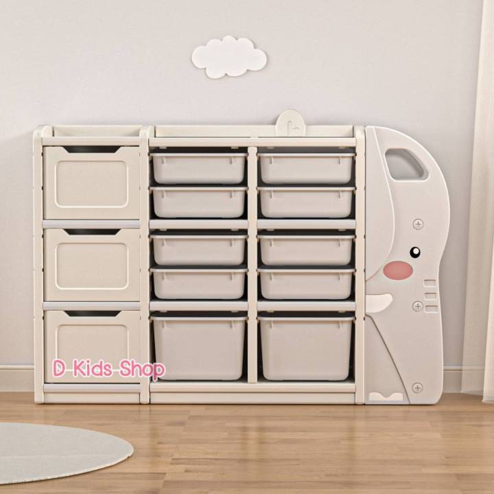 พร้อมส่ง-ชั้นเก็บของ-ตู้เก็บของ-ตู้เอนกประสงค์-ชั้นวางของ-baby-truck-storage-ทรงน้องช้าง-สุดเก๋-ชั้นเก็บของเล่นน้องช้าง