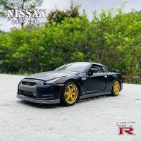 Maisto 1:24 2009นิสสัน GT-R GTR โมเดลรถโลหะผสมรถสปอร์ตตกแต่งรถจำลองของขวัญของสะสมแบบหล่อ