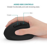 Jelly Comb Ergonomic Mouse Right Hand 2.4GHz Wireless Vertical Mouse for PC Laptop Optical Mice 80012001600 DPI 6 Buttons