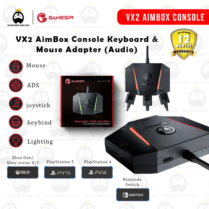 GameSir VX2 AimBox Keyboard Mouse Controller Adapter Converter for