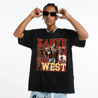 2022 New Hip Hop T Shirt Kanye West 90s Vintage Graphics Print Men Short Sleeve T-Shirt Oversize Tracksuit Tees Unisex XS-4XL-5XL-6XL