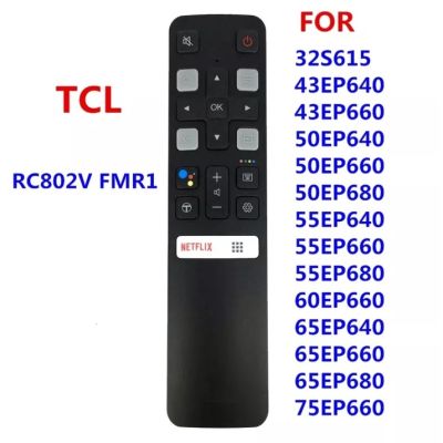 TCL RC802V FMR1 RC802V FUR6 RC802V FNR1 New Original Google Assistant Voice Remote Control use For TCL Android 4K Smart TV