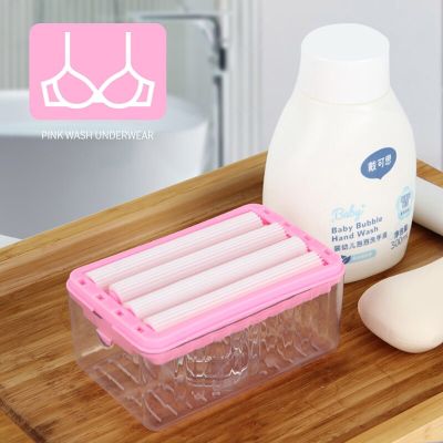 Soap Box Hands Free Foaming Soap Dish Multifunctional Soap Dish Hands Free Foaming Draining Household Storage Box Cleaning Tool Soap Dishes