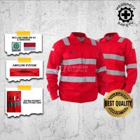 CODAndrew Hearst MERAH KEMEJA Safety Work Wearpack/Red Long Sleeve Safety Shirt