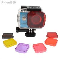 SJ4000 Waterproof Case Diving Filter Yellow Red Purple Grey Pink Orange Underwater Dive Filtors for SJCAM SJ4000 SJ4000WIFI