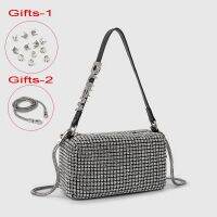 Fashion Diamonds AW Wang Rhinestone Handbag Trendy Diamonds Bag Crossbodybbag Shining Party Clutch Luxury Brand Design