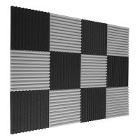 60 Pcs Acoustic Foam Board,Studio Wedge Tile,Acoustic Foam Soundproof Pyramid Studio Treatment Wall Panel 2.5X30X30cm