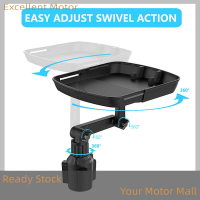 Excellent Universal Car CUP Holder ถาดรองอาหารหมุนโต๊ะทานอาหารปรับรถ Mobile Phone Mount CUP Holder Phone Mount Food Table for CUP Holder Expander automobiles Parts Accessories