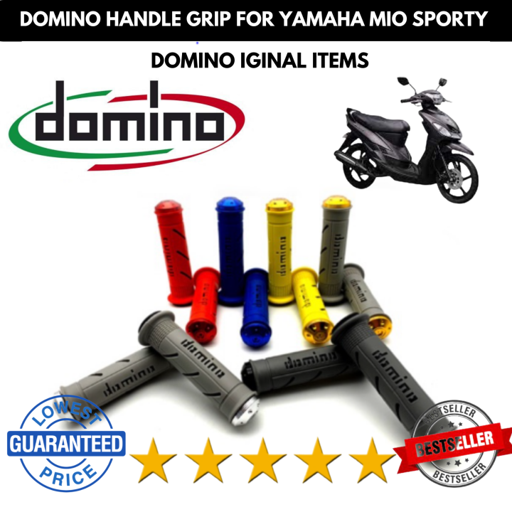 ORIGINAL YAMAHA MIO SPORTY DOMINO HANDLE GRIP RUBBER WITH BAR END