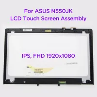 หน้าจอสัมผัส LCD ขนาด15.6นิ้ว N550JK อุปกรณ์เสริมสำหรับ Asus แผงจอแสดงผลแอลอีดี IPS โมดูลหน้าจอสำรอง1920X1080 FHD