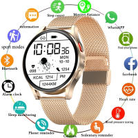 Smart Watch Women Bluetooth Call Fitness Watch For Men Waterproof Sport Full Touch Round Smartwatch For Android IOS