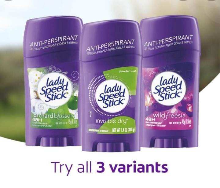Lady speed stick กลิ่น Orchard blossom โรลออนระงับกลิ่นกายสำหรับคุณ