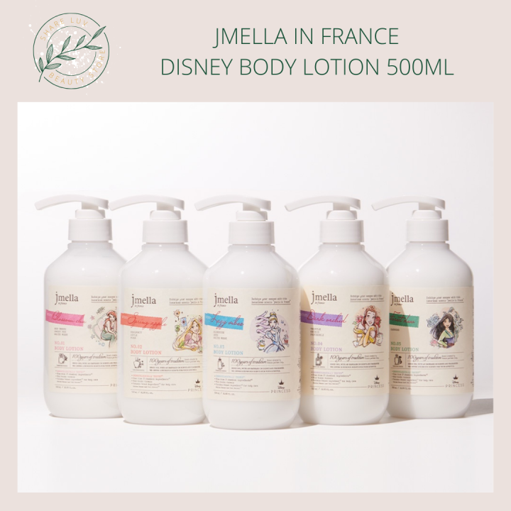 [Ready Stock] Jmella in France Disney Body Lotion 500ml / 迪斯尼限量版香水乳液系列