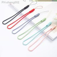 3Pcs Candy Color Mobile Phone Rubber Strap For iPhone Huawei Samsung Keychain Portable Silicone Soft Wrist Lanyard Cord Rope