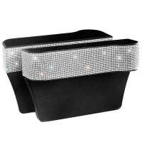 Bling Front Seat Space Filler with Crystal Rhinestones Diamond, 2 Pack