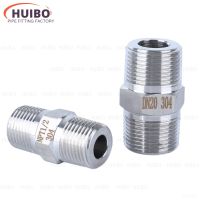 High Pressure Adapter Coupler 1/8 1/4 3/8 1/2 3/4 1 G PT NPT Male Thread Hex Nipple Union 304 Stainless Pipe Fitting Connector