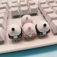 Cat Panda Butt Keycap Anime Cartoon Cute Mechanical Keyboard Cap Gift Birthday Gift Cherry MX Cross Shaft Key Cap