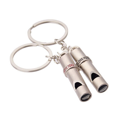 2pcs/set Survival Whistle Emergency Keychain Jewelry Gifts Bag Pendant Pendant Keychain Keychain Keyring