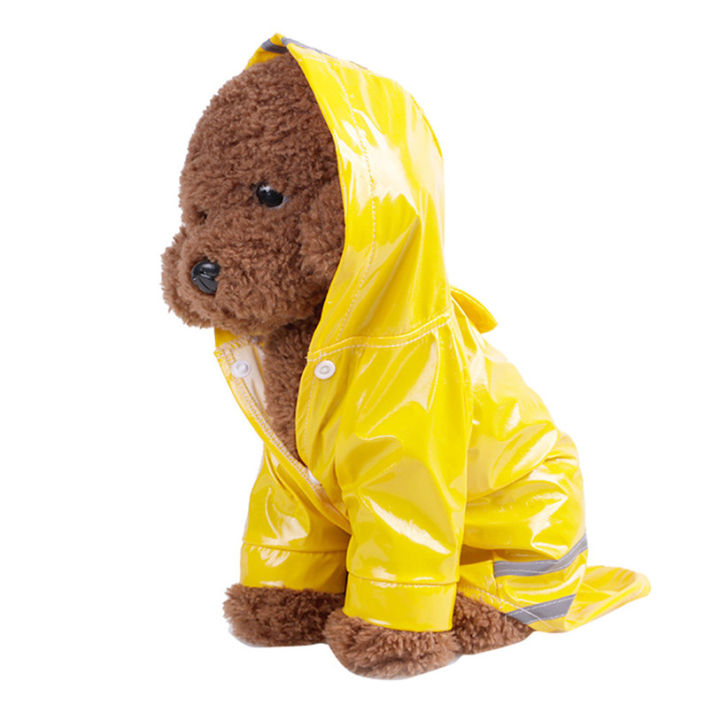 ฤดูร้อนกลางแจ้งลูกสุนัขสัตว์เลี้ยงเสื้อกันฝน-s-xl-hoody-แจ็คเก็ตกันน้ำ-pu-เสื้อกันฝนสำหรับสุนัขแมวเสื้อผ้าเครื่องแต่งกายขายส่ง