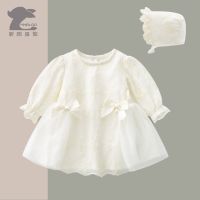 【Ready】? by clot long-sed fart dress female baby prcess dress jumpsuit new l moon romper birthy ft