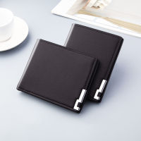 Mens Short Wallet Multi-Card Slots Thin Soft Leather Wallet Men Money Clip Mens Wallet