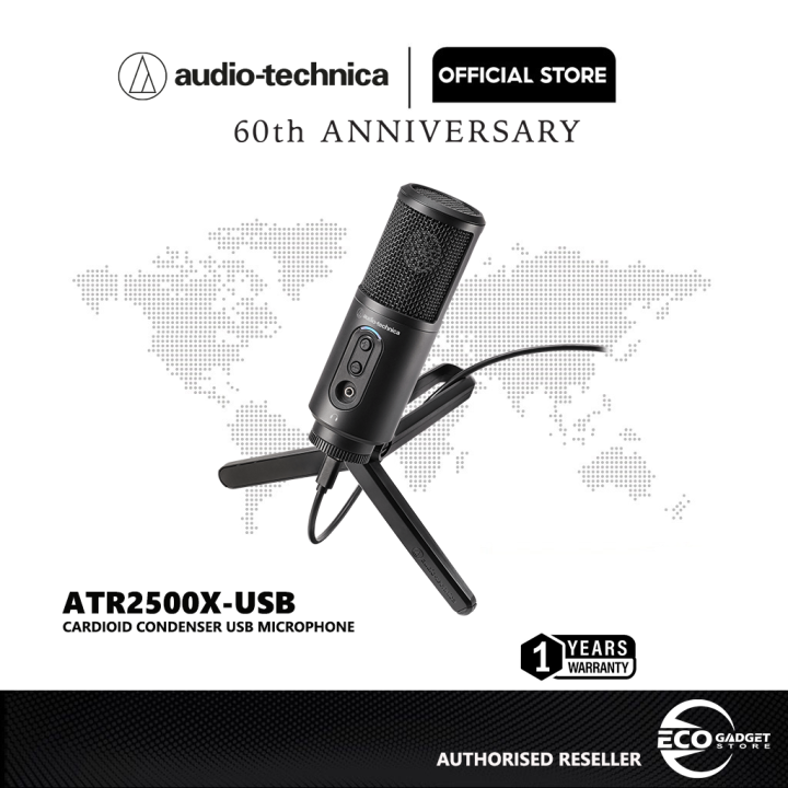 Audio-Technica ATR2500x-USB Cardioid Condenser USB Microphone | Lazada