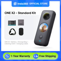 Insta360 ONE X2 กล้องแอคชั่นแคมเมรากันน้ำ360องศา,360 5.7K,การรักษาเสถียรภาพ,หน้าจอสัมผัส,การแก้ไข AI,การสตรีมสด,เว็บแคม,การควบคุมด้วยเสียง