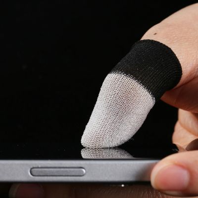 1 Pair Gamer Sleeve Sweatproof Dedales Gamer Finger Cover Touch-Screen Fingertips Sleeve For Mobile-Games Game Accessory F19E