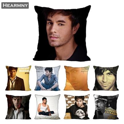 [$ AA ร้อน] Enrique Iglesias ปลอกหมอนสำหรับปกหมอนตกแต่งบ้านมีซิปมองไม่เห็น40X40ปลอกหมอน45X45cm