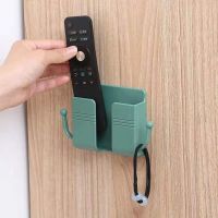 Wall-mounted mobile phone bracket TV air-conditioning remote control board storage box bedside wall mobile phone charging bracket storage rack