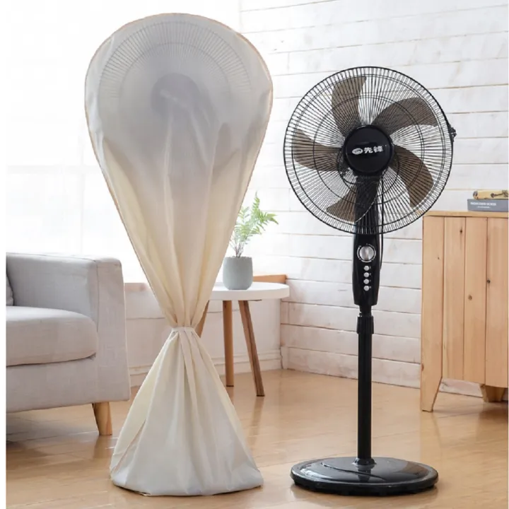 Electric Fan Cover AntiDust AllInclusive FloorStanding Gray Vertical Floor Fan Cover with