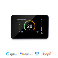 Tuya WiFi สมาร์ทเทอร์โมควบคุมอุณหภูมิทำงานสำหรับไฟฟ้าชั้นความร้อนน้ำก๊าซหม้อไอน้ำทำงานร่วมกับ , Alexa