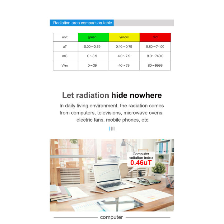 fansline-เครื่องตรวจจับกัมมันตรังสีแบบพกพา-ตัวตรวจจับรังสัแม่เหล็กไฟฟ้าแบบพกพาสำหรับใช้ในครัวเรือนห้องปฏิบัติการโรงพยาบาลเครื่องวัดความชื้นและอุณหภูมิมัลติฟังก์ชั่น