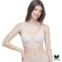 Wacoal Smart Size Jelly Bra Charming Lace บราไร้โครง วาโก้ รุ่น WB3Y32 สีเบจ (BE)